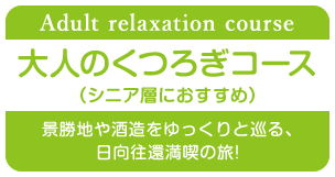 大人のくつろぎコース（シニア層向け）景勝地や酒造をゆっくりと巡る、日向往還満喫の旅！