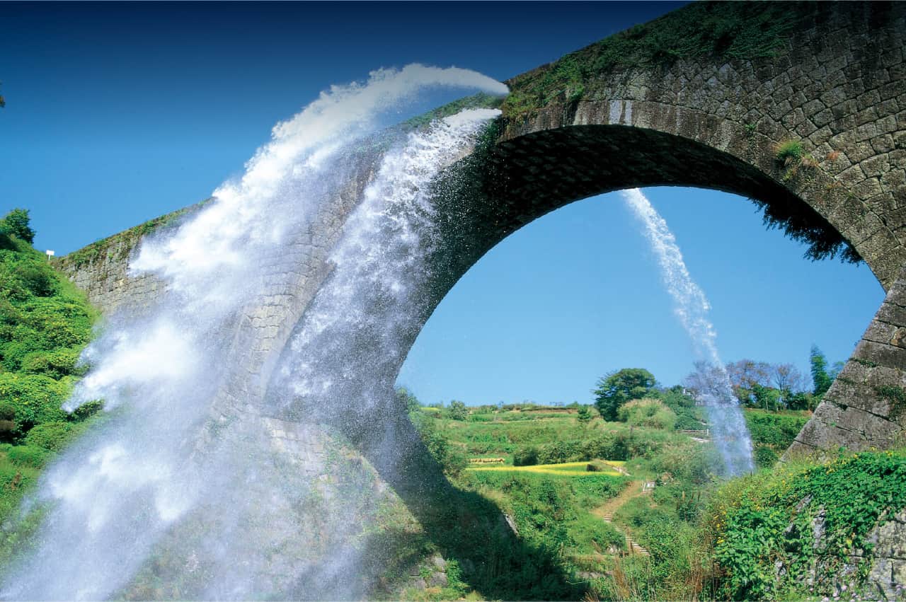 日向往還　山都町・通潤橋